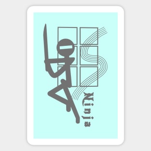 Stickman Ninja Sticker